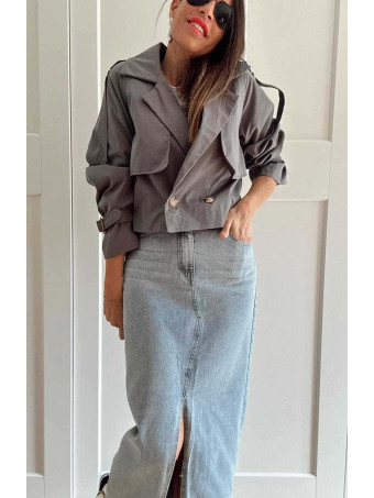 Gabardina Corta RAINZ Gris HEVE