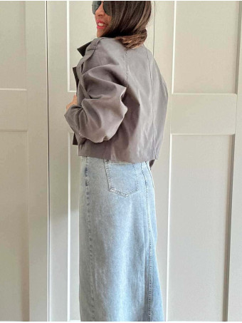 Gabardina Corta RAINZ Gris HEVE