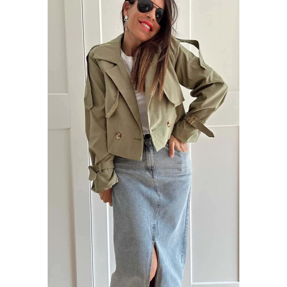 Gabardina Corta RAINZ Verde Militar HEVE