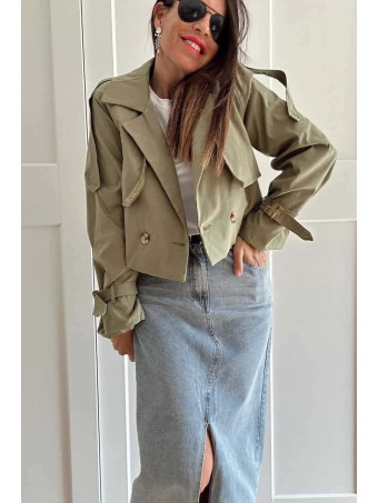 Gabardina Corta RAINZ Verde Militar HEVE