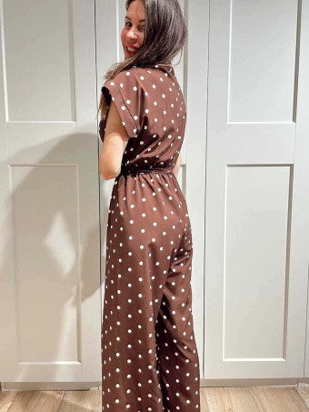 Mono Lunares Casual Style ZAFFORA Marrón HEVE