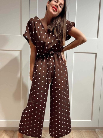 Mono Lunares Casual Style ZAFFORA Marrón HEVE