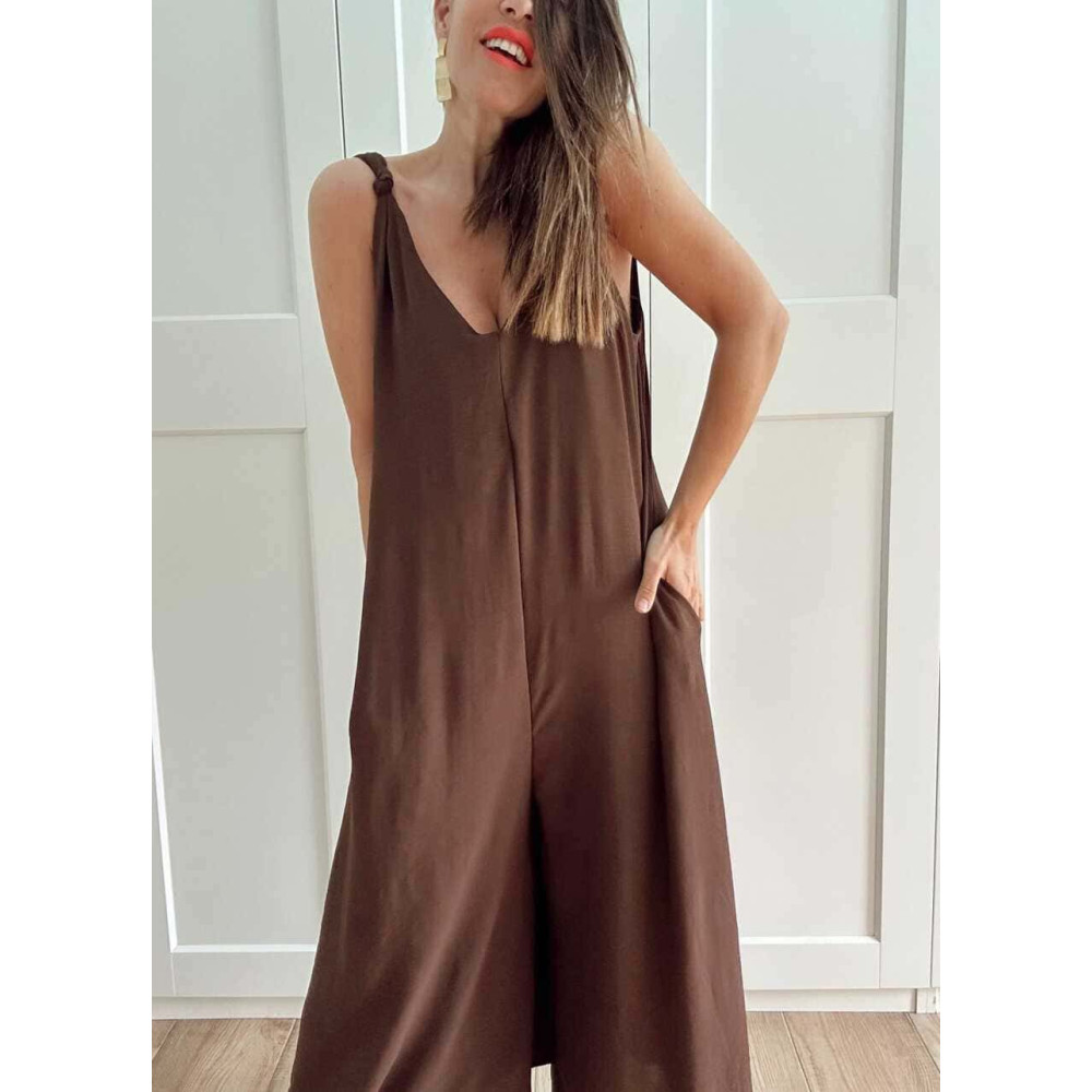 Mono Palazzo Oversize NALEIRA Marrón HEVE