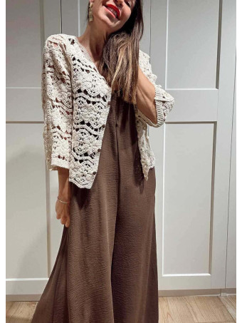 Mono Palazzo Oversize NALEIRA Marrón HEVE