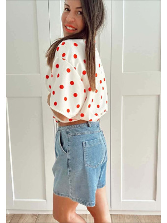 Sudadera Neopreno Lunares MARISELA Crudo HEVE