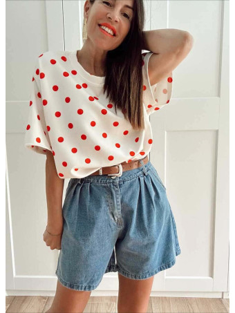 Sudadera Neopreno Lunares MARISELA Crudo HEVE