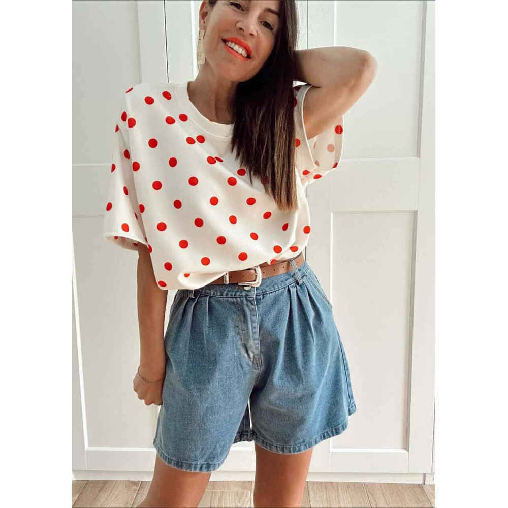 Sudadera Neopreno Lunares MARISELA Crudo HEVE