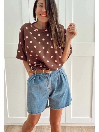 Cuerpo Abullonado Lunares MARISELA Marrón HEVE