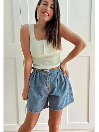 Top Básico Canalé REELMA Verde Menta HEVE