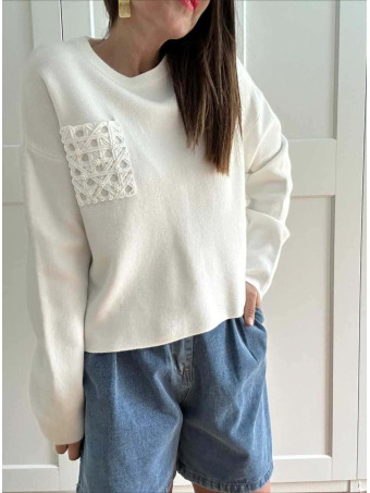 Punto Bolsillo Calado KELMORA Crudo HEVE