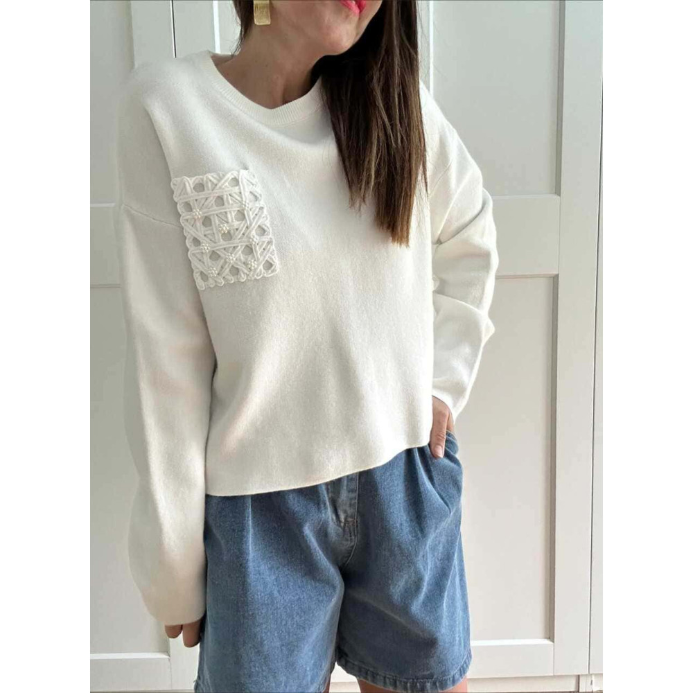 Punto Bolsillo Calado KELMORA Crudo HEVE