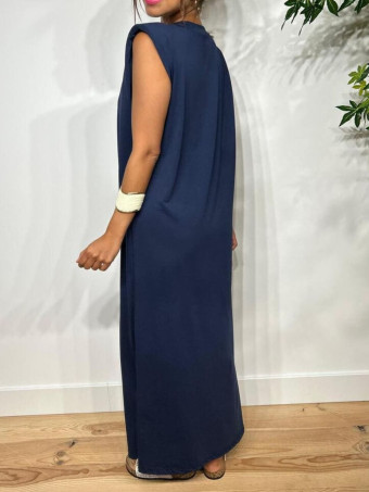 Vestido Básico Hombreras VARSOVIE Marino HEVE
