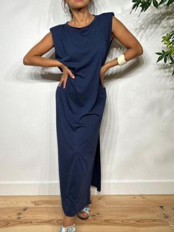 Vestido Básico Hombreras VARSOVIE Marino HEVE