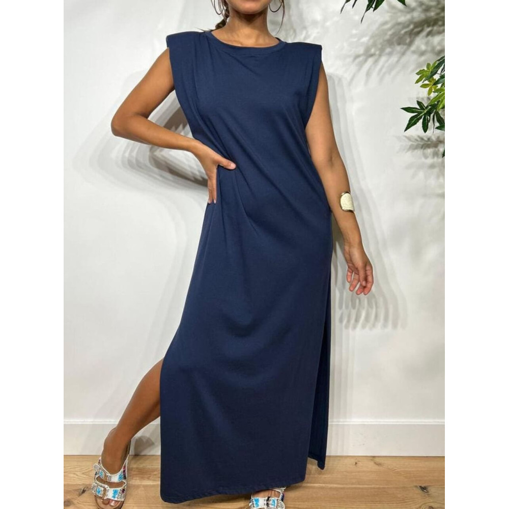 Vestido Básico Hombreras VARSOVIE Marino HEVE