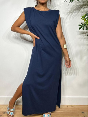 Vestido Básico Hombreras VARSOVIE Marino HEVE
