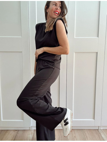 Conjunto Cuerpo y Pantalón BERALISSA Negro HEVE