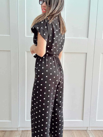 Mono Lunares Casual Style ZAFFORA Negro HEVE