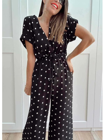 Mono Lunares Casual Style ZAFFORA Negro HEVE