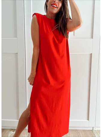 Vestido Básico Hombreras VARSOVIE Rojo HEVE