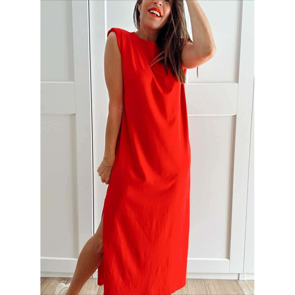 Vestido Básico Hombreras VARSOVIE Rojo HEVE