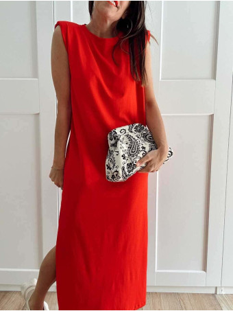 Vestido Básico Hombreras VARSOVIE Rojo HEVE