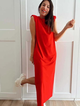 Vestido Básico Hombreras VARSOVIE Rojo HEVE