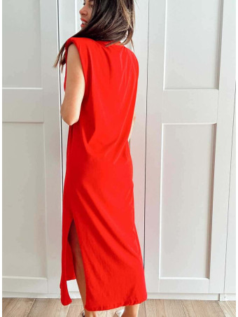 Vestido Básico Hombreras VARSOVIE Rojo HEVE