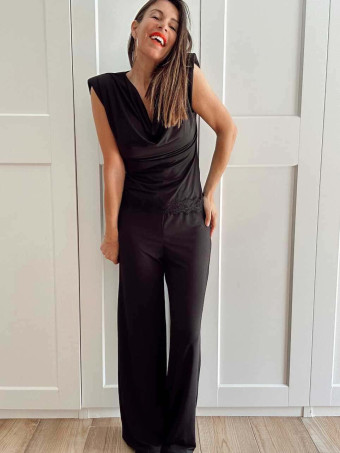 Conjunto Cuerpo y Pantalón SELENDRA Negro HEVE