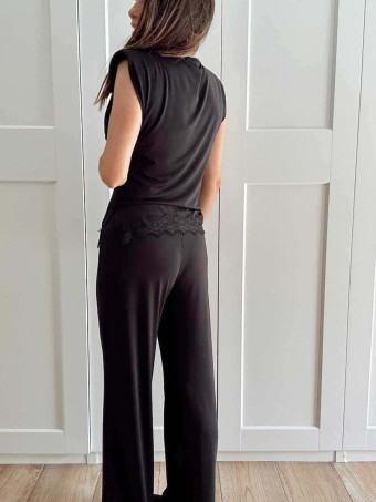 Conjunto Cuerpo y Pantalón SELENDRA Negro HEVE