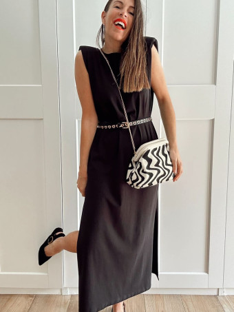 Vestido Básico Hombreras VARSOVIE Negro HEVE