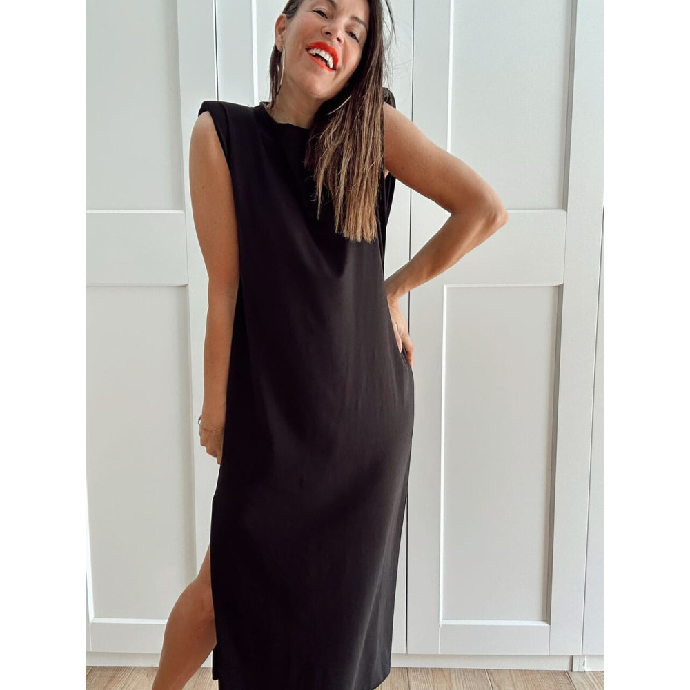 Vestido Básico Hombreras VARSOVIE Negro HEVE