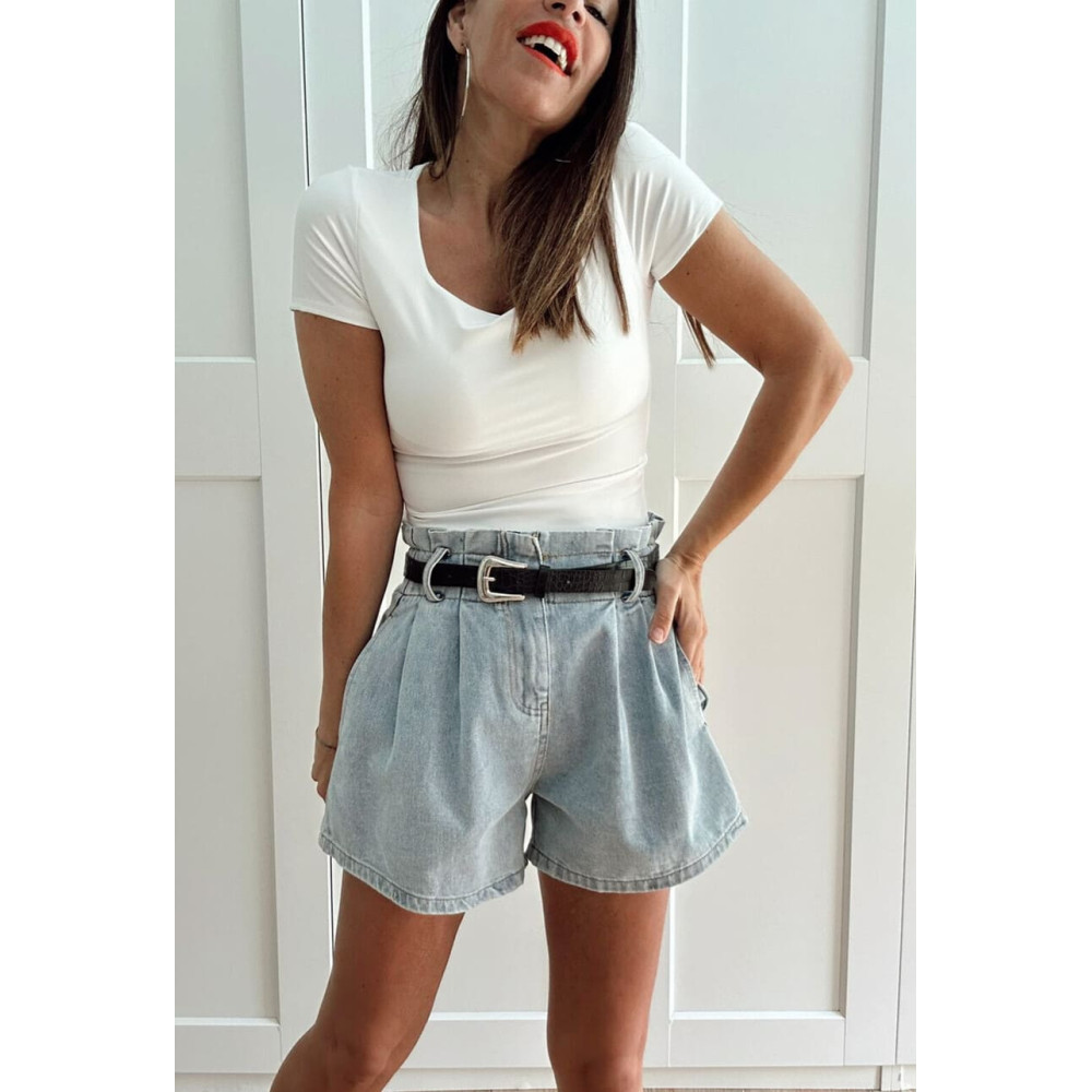 Body Soft Touch Manga Corta MAVER Blanco HEVE