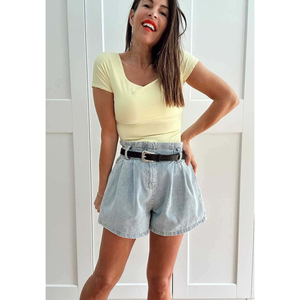 Body Soft Touch Manga Corta MAVER Amarillo HEVE