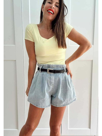 Body Soft Touch Manga Corta MAVER Amarillo HEVE