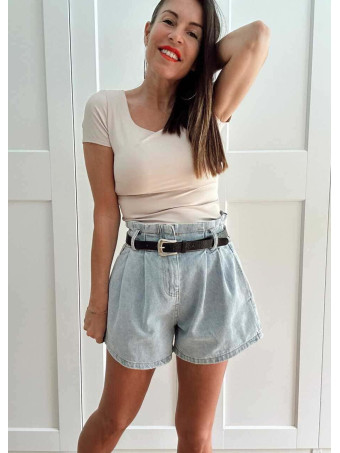 Body Soft Touch Manga Corta MAVER Beige HEVE