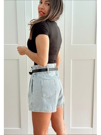 Body Soft Touch Manga Corta MAVER Negro HEVE