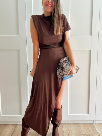 Cuerpo Asimétrico Extra Long STORMYNE Marrón HEVE