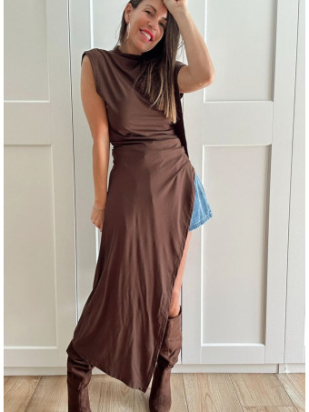 Cuerpo Asimétrico Extra Long STORMYNE Marrón HEVE