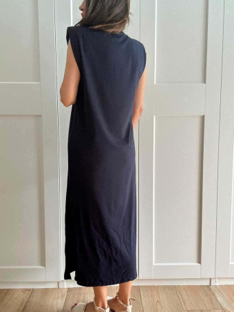 Vestido Básico Hombreras VARSOVIE Marino HEVE