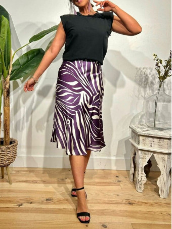 Falda Print Satinada JIWARANA HEVE