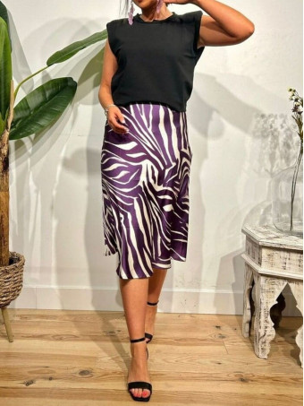 Falda Print Satinada JIWARANA HEVE