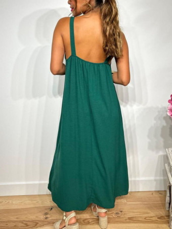 Vestido Eslabones NARELLA Verde Pino HEVE
