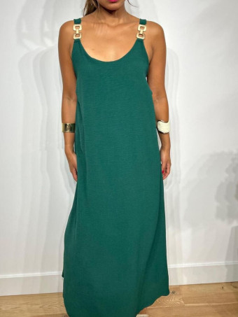 Vestido Eslabones NARELLA Verde Pino HEVE