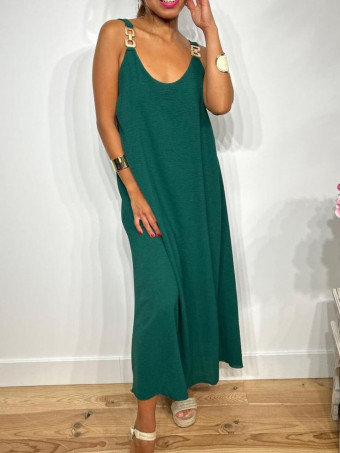 Vestido Eslabones NARELLA Verde Pino HEVE