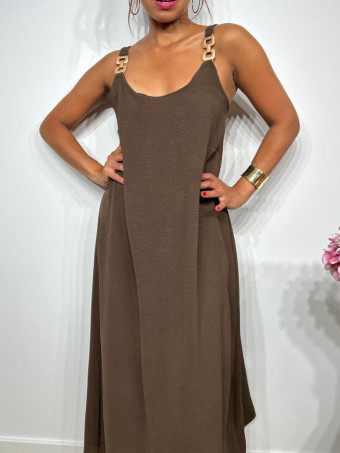 Vestido Eslabones NARELLA Marrón HEVE