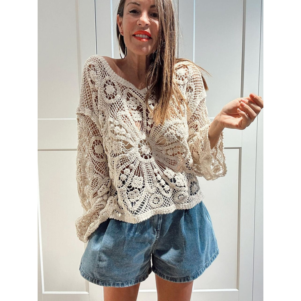 Punto Crochet SIRYANE Beige HEVE