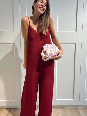 Bolso Lona Frame Bag Étnico Lila/Naranja HEVE