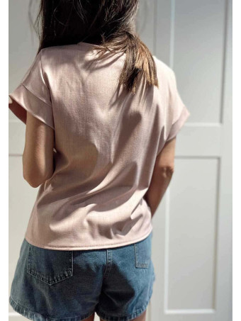 Blusa con Collar KAISELA Rosa HEVE
