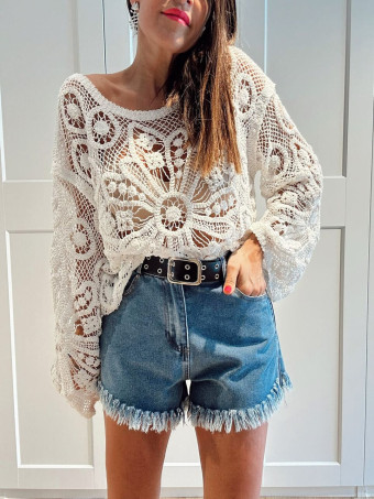 Short Vaquero con Cinturón KYVERA Blue Jean HEVE