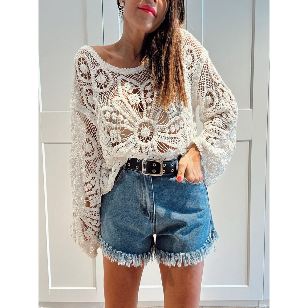 Short Vaquero con Cinturón KYVERA Blue Jean HEVE